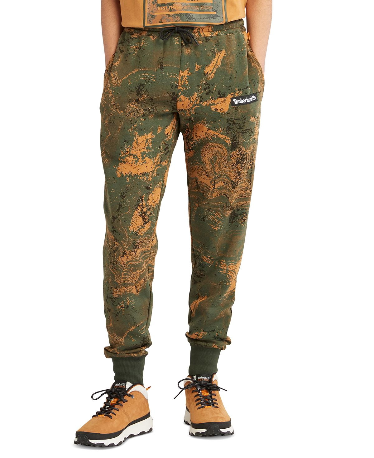 Men's Spring Rock Printed Sweatpants in Spring Rock Print-XL