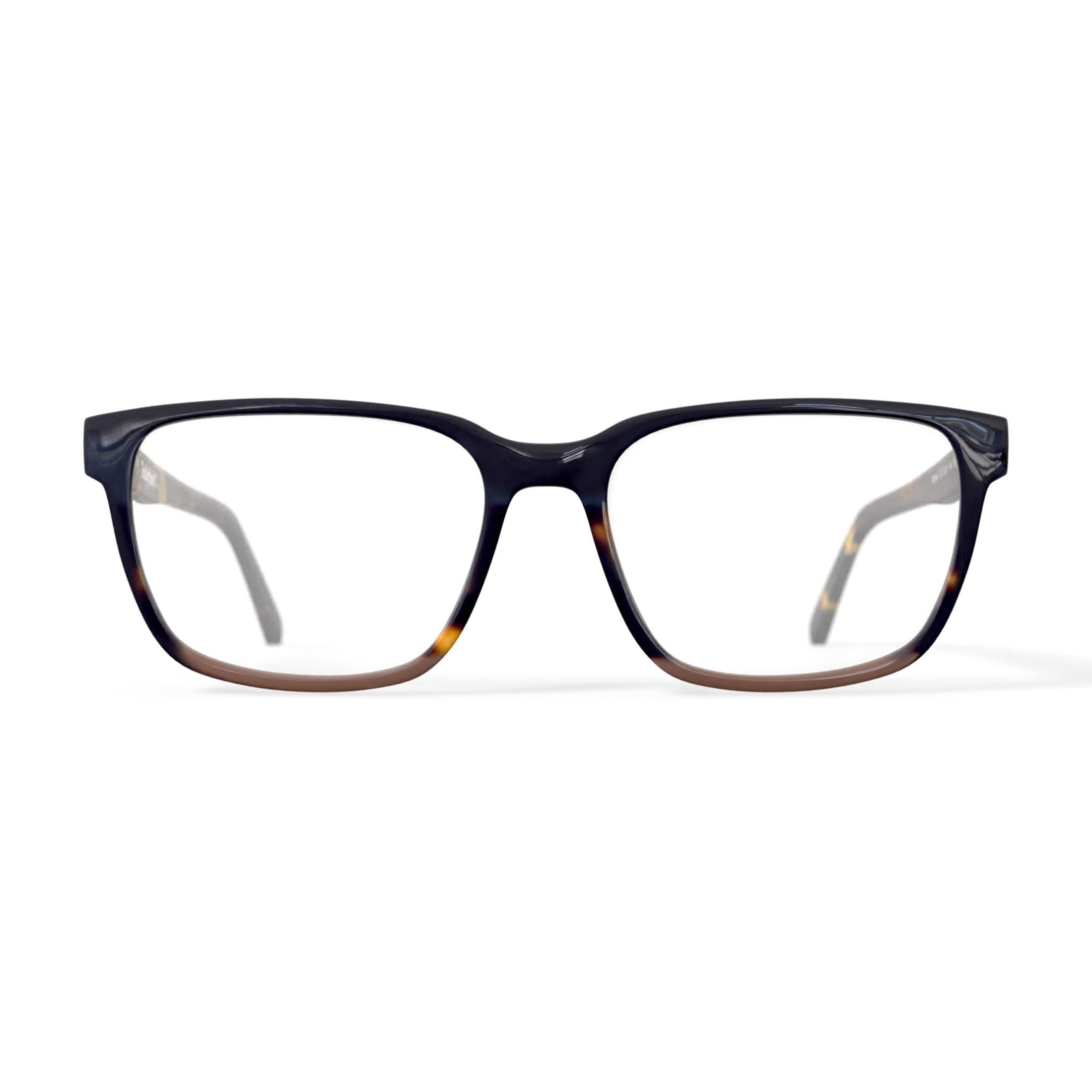 Timberland Men's TB1788 Square Prescription Eyeglasses with Case, Blue/Brown