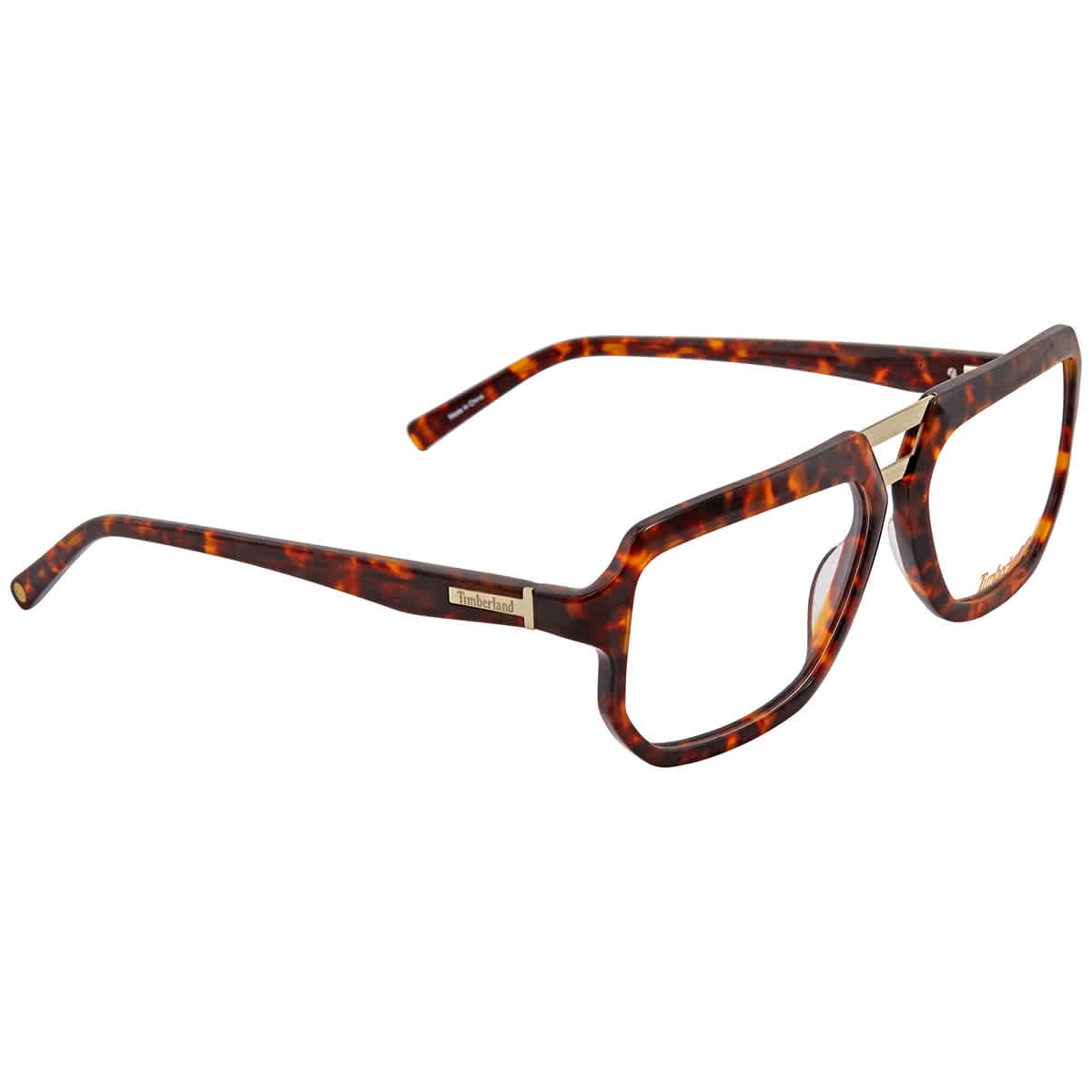 Timberland Men s Tortoise Pilot Eyeglass Frames TB164605262