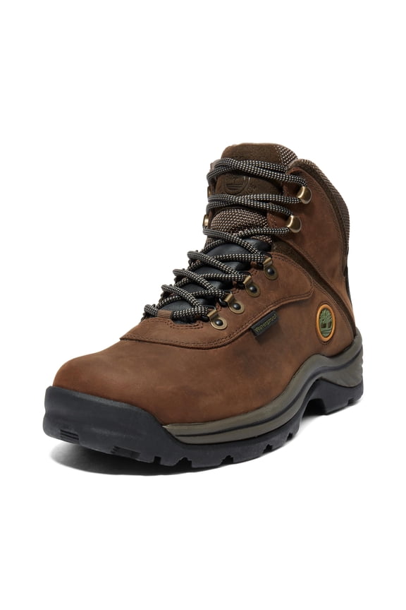 Ledge Waterproof Hiking Boots for Men Leather Lace Up Outdoor Boots Rebotl Fabric Eva Cushion Rubber Lug Outsole