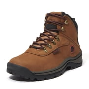 Timberland Ledge Mid Waterproof Hiking Boots for Men Full Grain Leather Mid Ankle Lace Up Eva Cushion Rubber Outsole Traction Gusseted Tongue