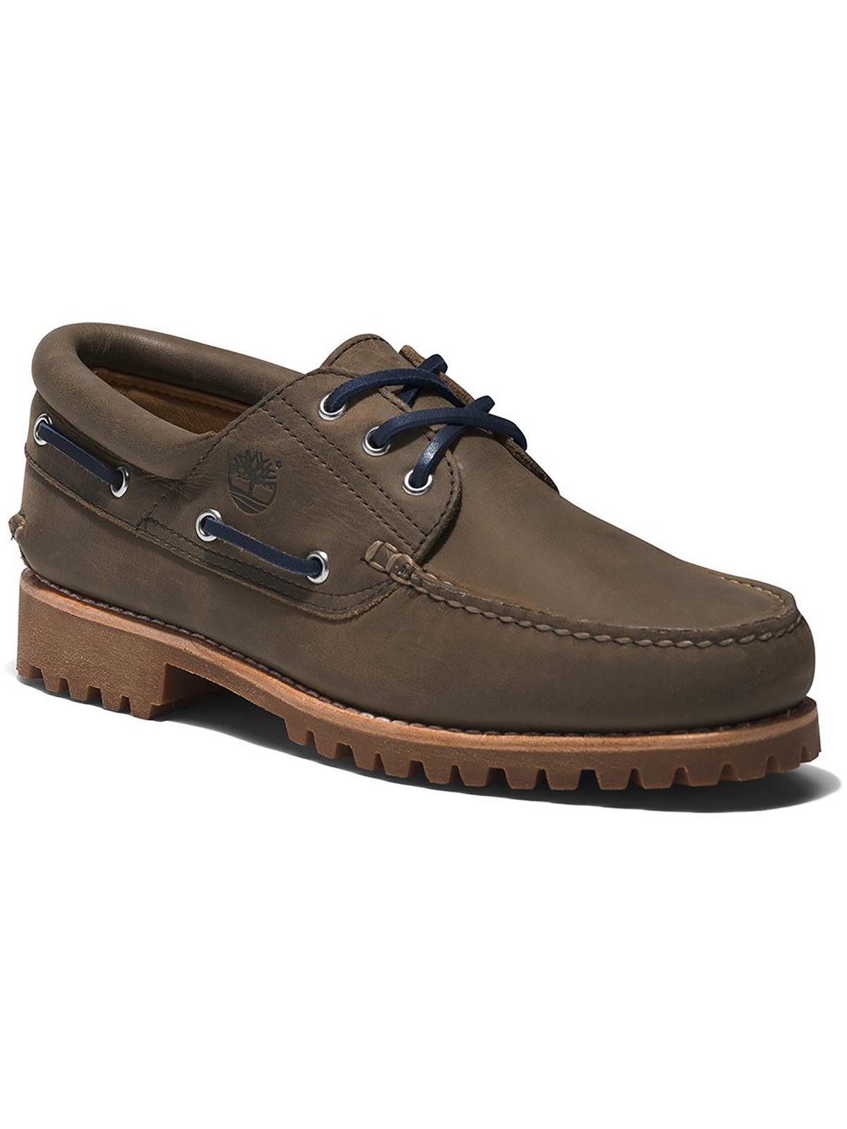 Timberland Mens Authentic Leather LaceUp Boat Shoes