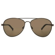 Timberland Mens Copper, Metal Aviator Sunglass, Brown Lens TB7147 49E