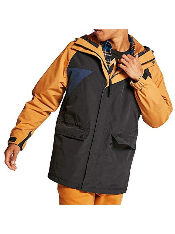 Outdoor Archive Weatherbreaker Mens Jackets Size L, Color: Black/Wheat Boot