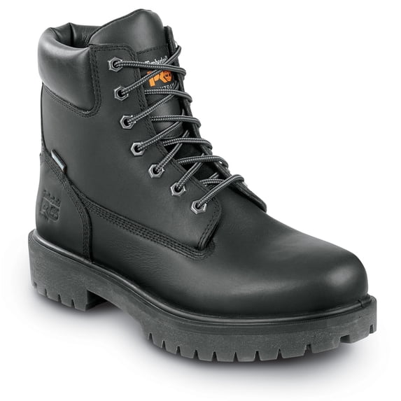 Timberland PRO 6IN Direct Attach Men's, Black, Soft Toe, MaxTRAX Slip Resistant, WP Boot (14.0 W)