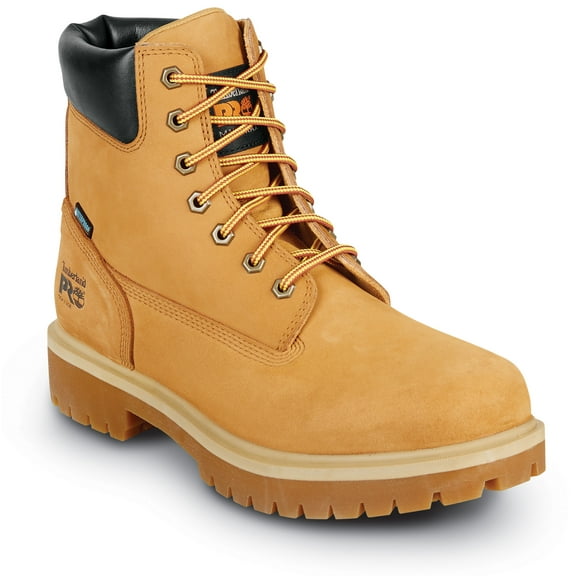 Timberland PRO  6IN Direct Attach Men's, Wheat, Soft Toe, MaxTRAX Slip Resistant, WP Boot (12.0 W)
