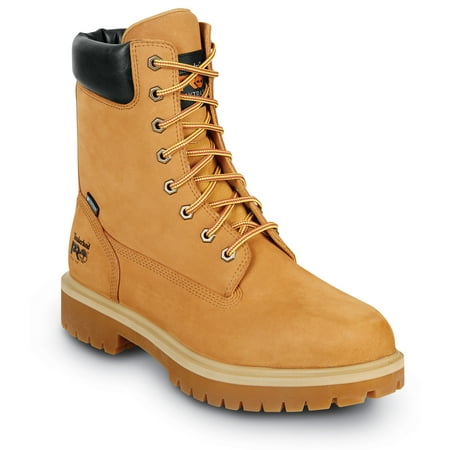 Timberland PRO 8IN Direct Attach Men's, Wheat, Steel Toe, EH, MaxTRAX Slip Resistant, WP Boot (10.0 W)