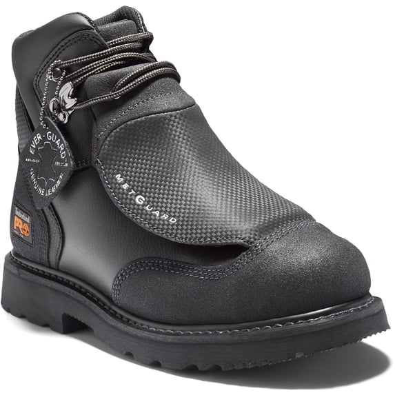 Timberland PRO Black, Men's, Steel Toe, Met Guard, EH, 6 Inch Work Boot (11.5 M)