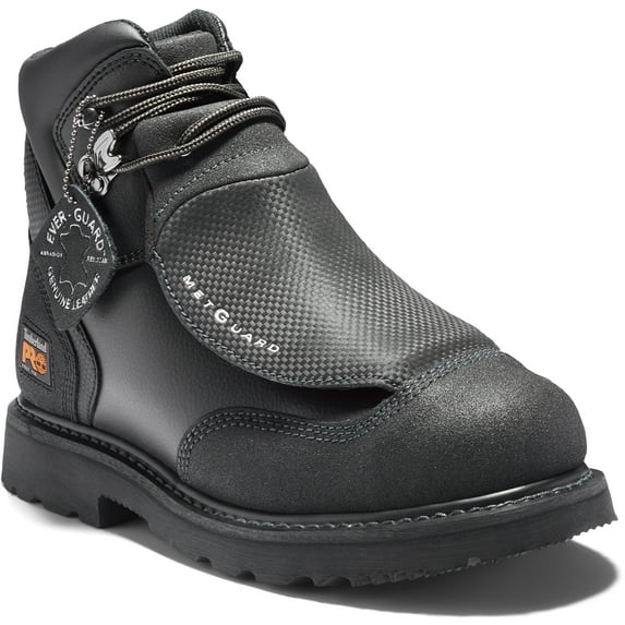 Timberland PRO Black, Men's, Steel Toe, Met Guard, EH, 6 Inch Work Boot (14.0 M)