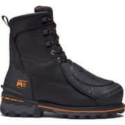 Timberland PRO Boondock CSA Mens 8-inch External Metatarsal Composite Toe Puncture-Resisting 200G Insulated Waterproof Work Boot, Black, Size 8.5M