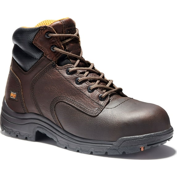Timberland PRO Dark Brown, Men's, TiTAN Comp Toe, EH, 6 Inch Work Boot (15.0 M)
