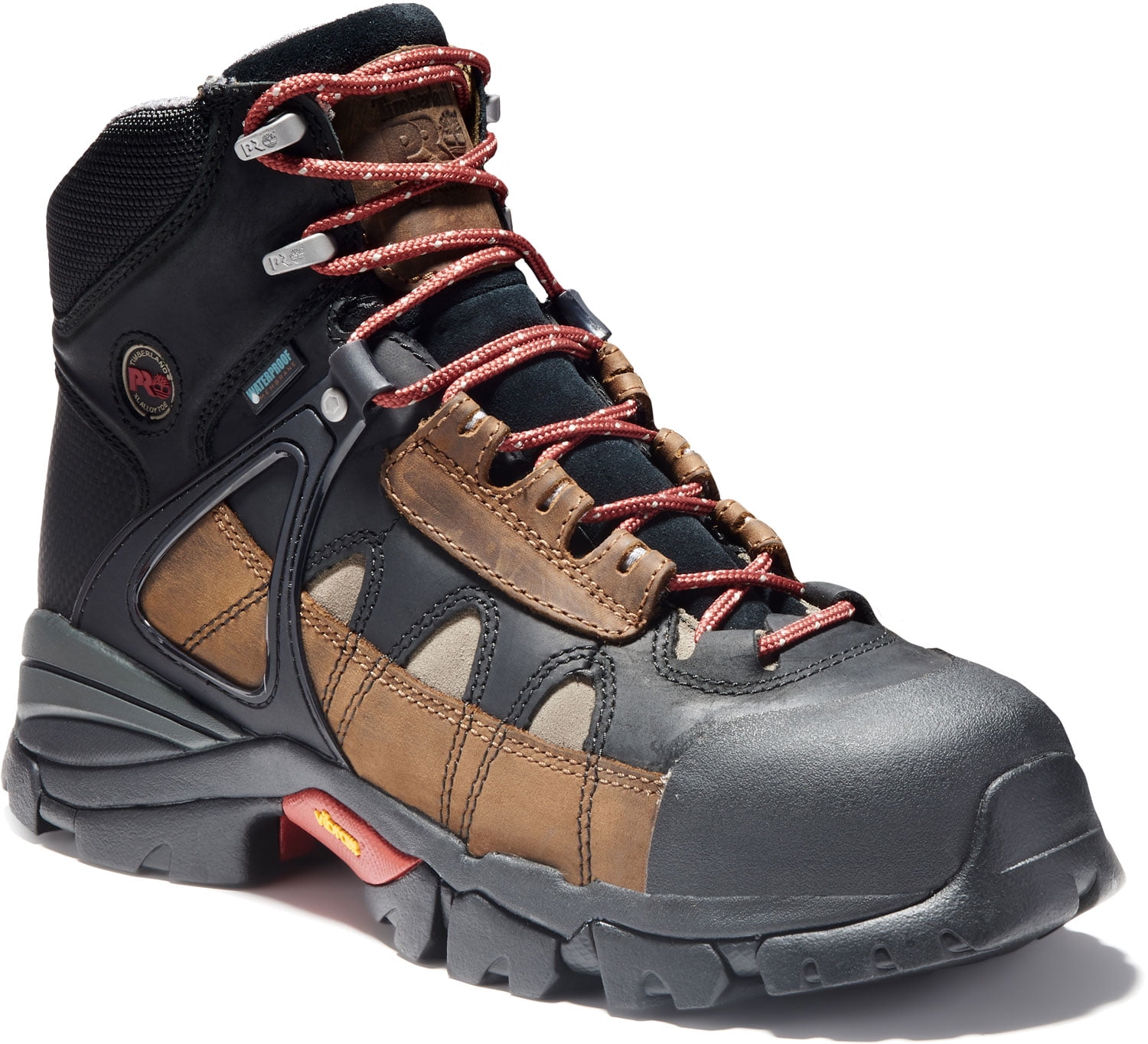 Timberland PRO Hyperion, Men's, Brown/Black, Alloy Toe, EH, WP, 6 Inch Boot  (10.0 W)