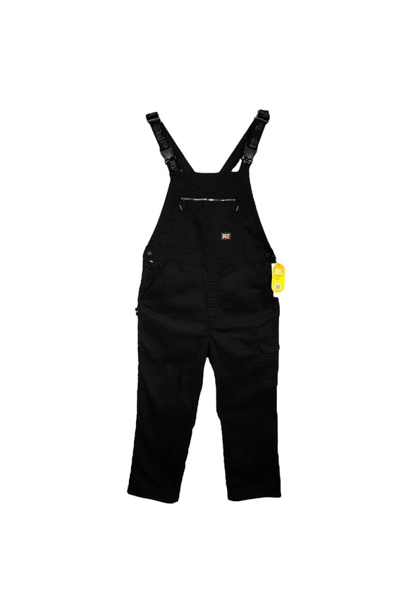 Mens Ironhide Flex Bib Overalls Size L (42X30") Black Workwear