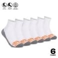 thumbnail image 1 of Timberland PRO Moisture Control Mens Quarter Socks with Arch Support and Cushioned Footbed (6 Pairs) - WHITE, 1 of 1