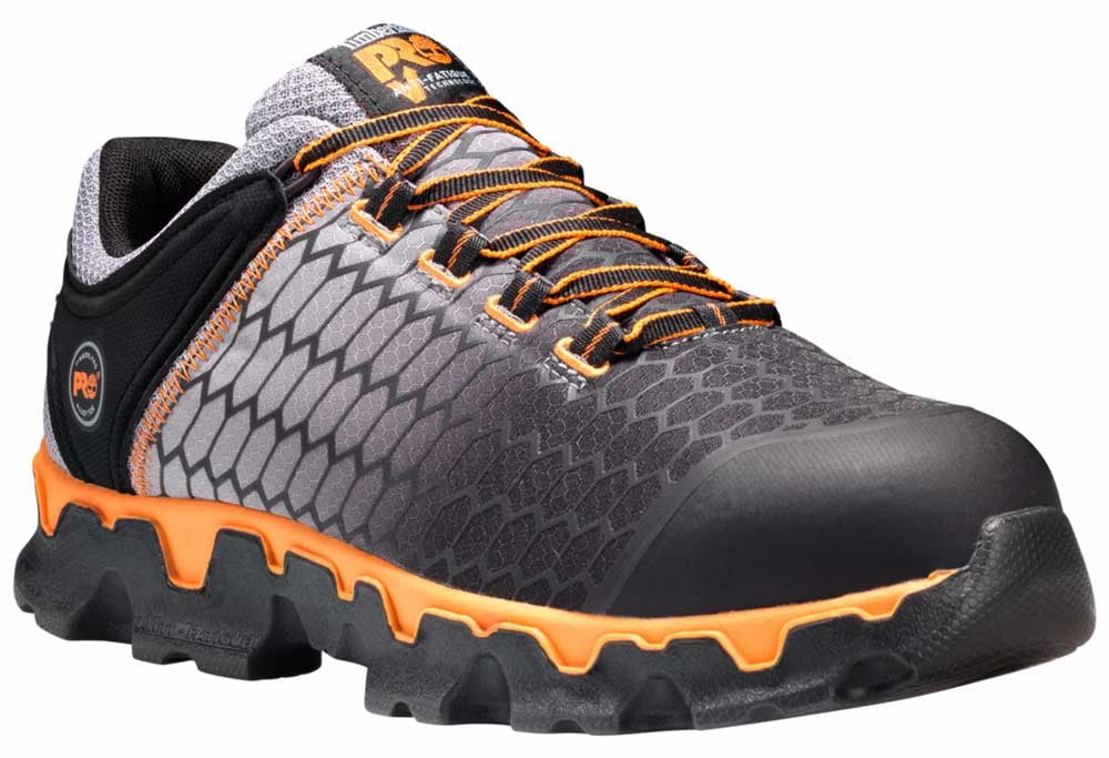 Timberland PRO Powertrain Sport Men s Grey Orange Alloy Toe SD Sport Shoe 13.0 M Walmart