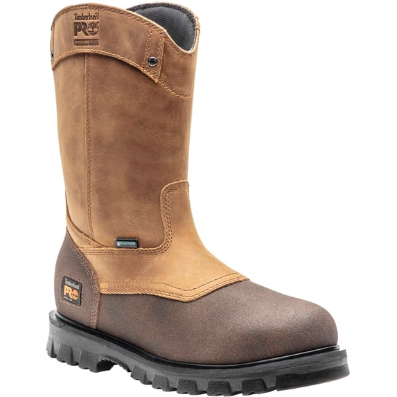 Timberland PRO Rigmaster, Men's, Brown, Steel Toe, EH, WP, Pull On Boot (11.5 M)