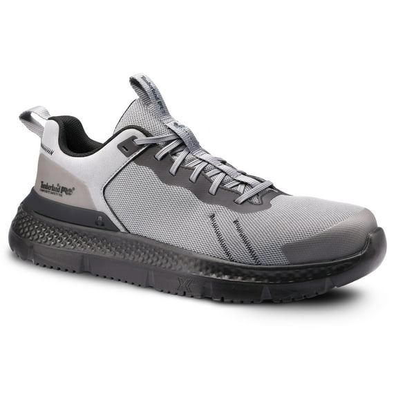 Timberland PRO Setra Low, Men's, Grey/Black, Comp Toe, EH, Slip Resistant, Athletic Work Shoe (9.5 M)