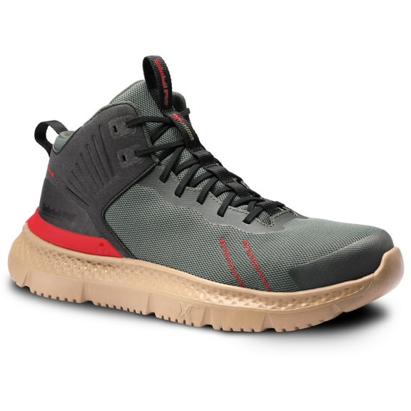 Timberland PRO  Setra Mid, Men's, Green/Tan, Comp Toe, EH, Slip Resistant, Athletic Work Shoe (14.0 M)