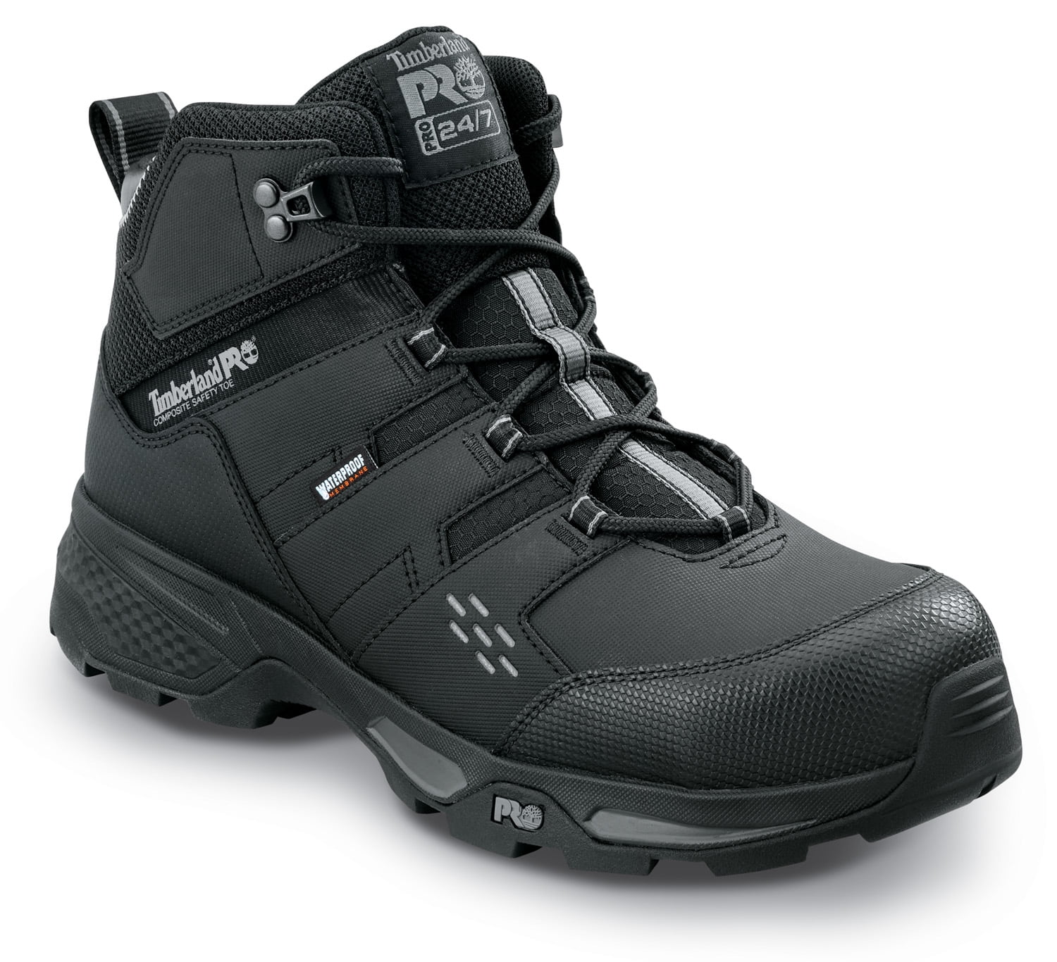 Timberland PRO Switchback LT Men s Black Grey Comp Toe EH WP Hiker Work Boot 7.5 M Walmart
