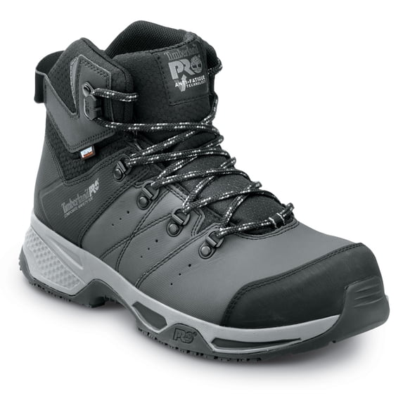 Timberland PRO Switchback, Men's, Black/Grey Pop, Comp Toe, EH, WP, MaxTRAX Slip-Resistant Work Hiker (10.0 M)
