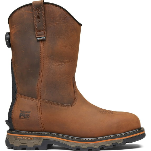Timberland PRO True Grit BOA Men's 10-inch Composite Toe Waterproof Pull-On Work Boot
