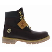 Timberland Premium 6 Inch Lace Waterproof Boot Leather Mens Shoes Size 10.5, Color Dark Brown Full Grain