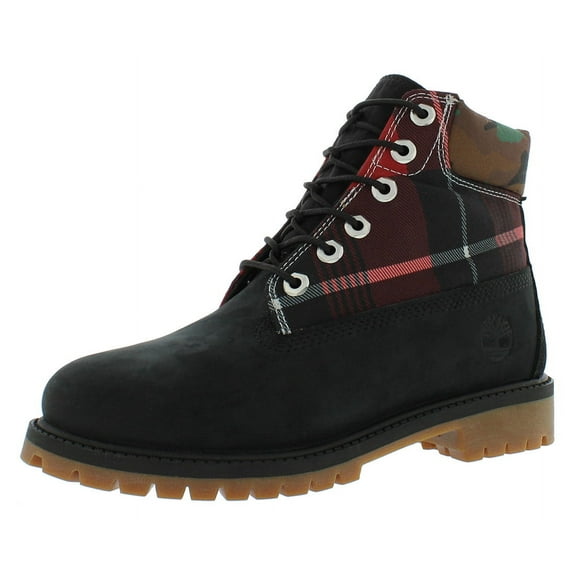 Timberland Premium 6 Inch Waterproof GS Boot Boys Shoes Size 5, Color: Black Nubuck
