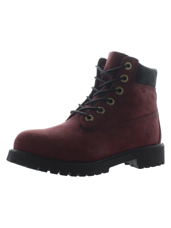 Premium 6 Inch Waterproof Mens Shoes Size 4, Color: Burgundy