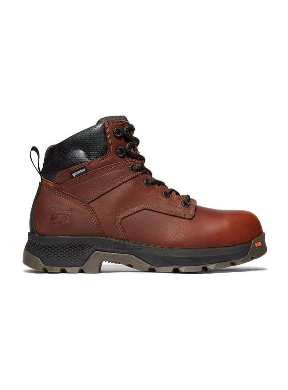 Timberland Pro Men's 6-Inch Titan EV Composite Toe Waterproof Boots, Brown/Teak Trailblazer, Size M 10