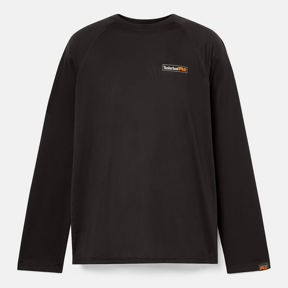 Timberland Pro Men's Wicking Good Long-Sleeve T-Shirt 2.0, Black, Size Small