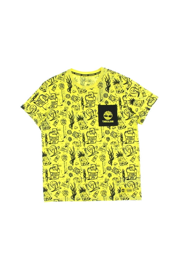 Spongebob Squarepants T Mens Active Shirts & Tees Size M, Color: Yellow/Black