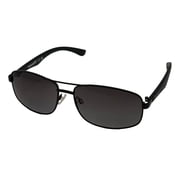Timberland Sunglass Mens Black Rectangle Aviator, Smoke Mirror Lens TU00024. 2B
