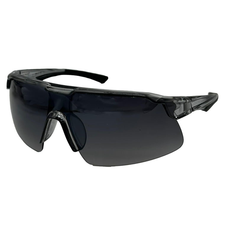 Timberland Sunglass Mens Crystal Grey Plastic Shield Gradient Lens