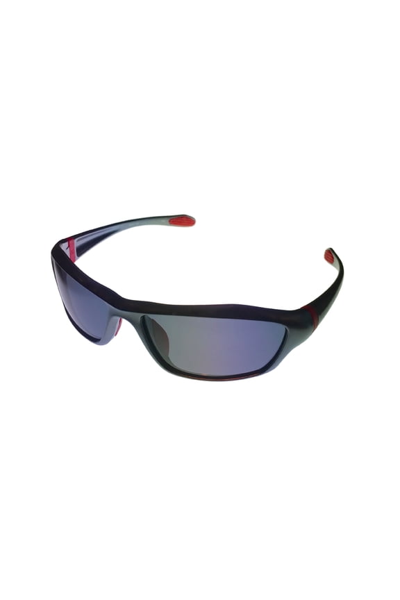 Sunglass Mens Graphite Grey Solid Smoke Len Plastic Wrap TB7059 8D