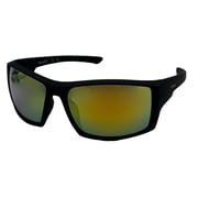 Timberland Sunglass Mens Matte Black Rectangle Plastic Mirror Lens TB7290 5C
