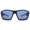 thumbnail image 1 of Timberland Matte Black Mens Plastic Rectangle Wrap Sunglass, TB7266. 2X, 1 of 6