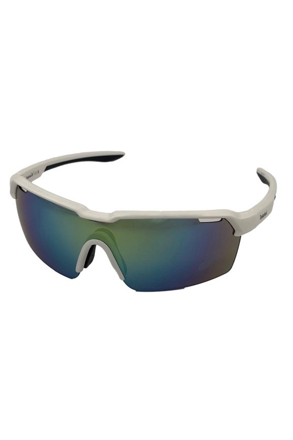 Sunglass Mens White Plastic Shield Multi Lens TU00020. 21J