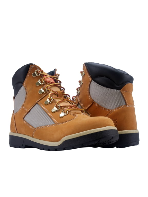 TB04493 Youth Kids Wheat Nubuck Mid Top 6 Inch Field Boots HS2797 (4Y)