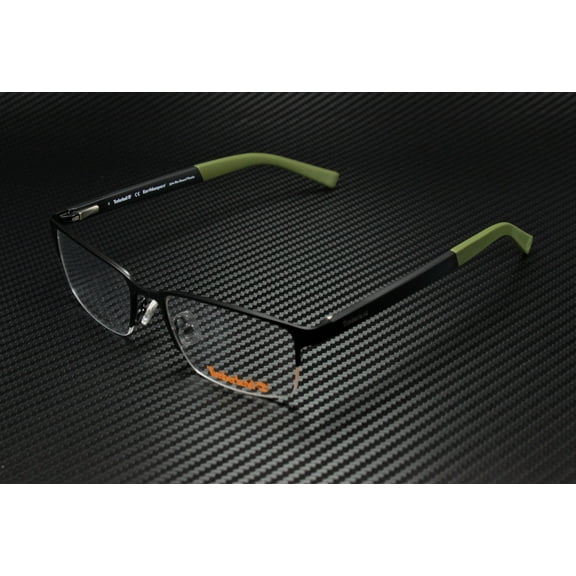 Timberland TB1585 002 Matte Black Clear Lens Metal 58 mm Men's Eyeglasses