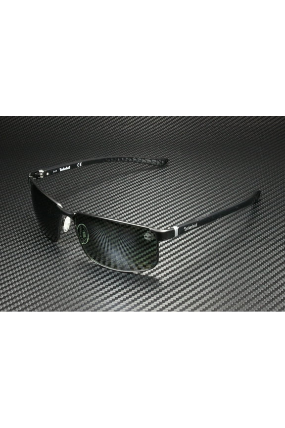 TB9035 02R Matte Black Green Polarized Metal 61 mm Men's Sunglasses