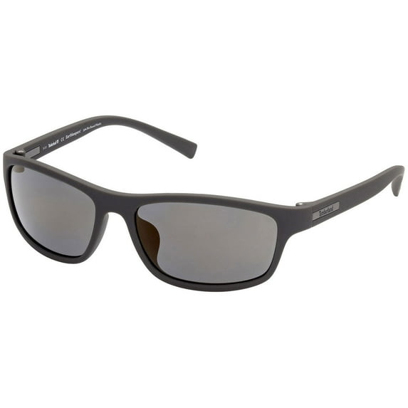 Timberland TB9237 5820D Men's Grey Rectangular Frame Sunglasses