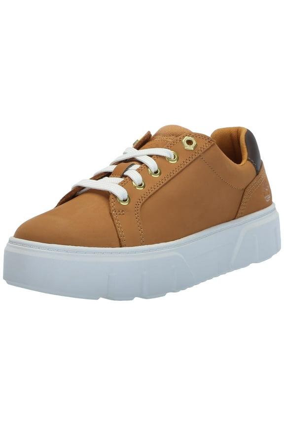 Women's Laurel Court Low Lace-Up Sneakers, Wheat Nubuck, 6.5