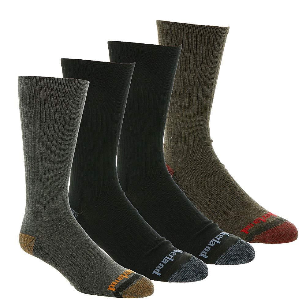 Timberland mens 4-pack Comfort Crew Casual Socks, Grey, 10 13 US -  Walmart.com