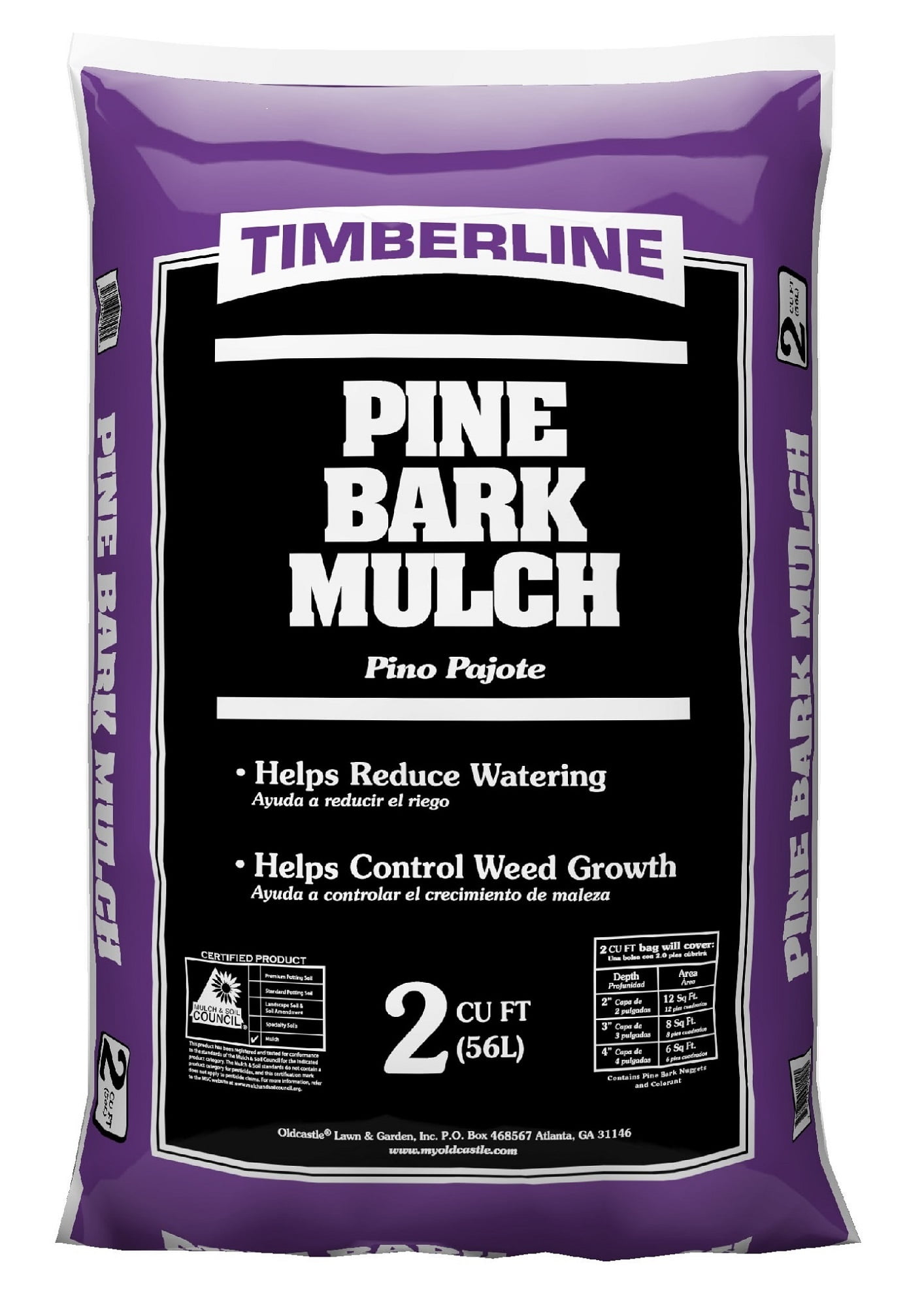 Timberline All Natural Pine Bark Mulch, 2 Cubic Foot
