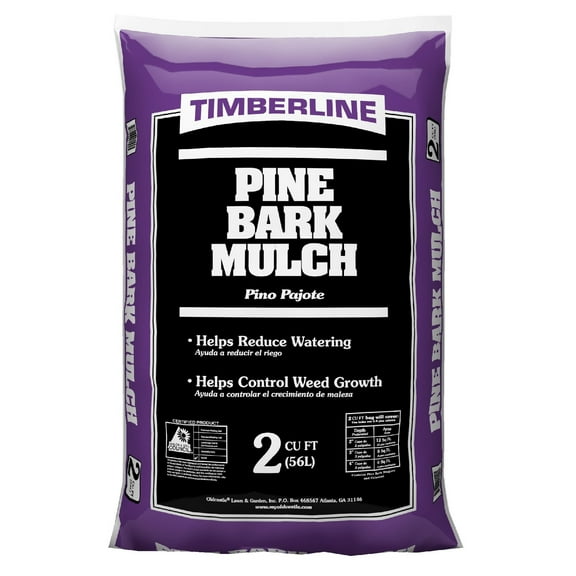 Timberline All Natural Pine Bark Mulch, 2 Cubic Foot