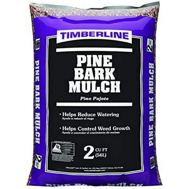 Timberline Natural Pine Bark Mulch 2 cu. ft. 12 sq. ft. Case of 1