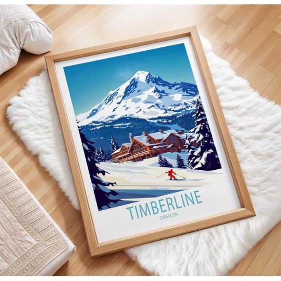 Timberline Oregon Ski Travel Home Decor