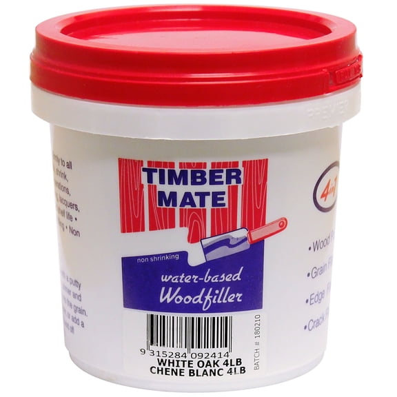 Timbermate Wood Filler Water Based, 4 pounds, White Oak