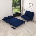thumbnail image 1 of Timbernest 5-in-1 Convertible Sleeper Chair, Futon Sofa Couch Bed for Living Room, Space Saving, Blue, 1 of 15