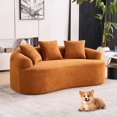 thumbnail image 1 of Timbernest 65" Loveseat, Modern Modular Sofa in a Box for Small Spaces, Orange, 1 of 13